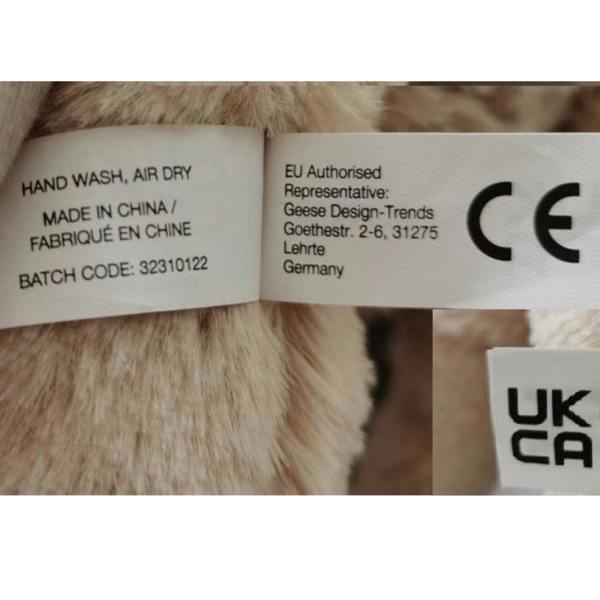 Personalised Luxury Teddy Bear & Letter Disc