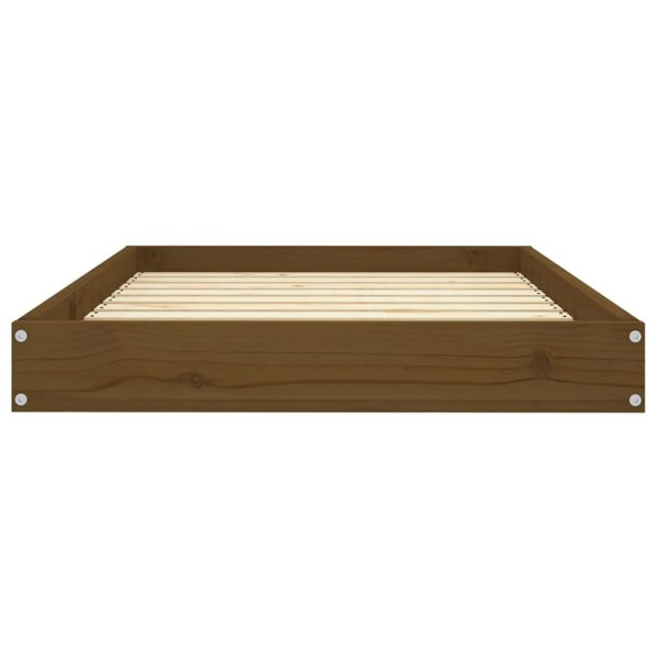 Berkfield Dog Bed Honey Brown 91.5x64x9 cm Solid Wood Pine