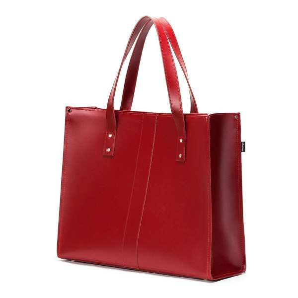 Zatchels Handmade Leather Shopper - Red