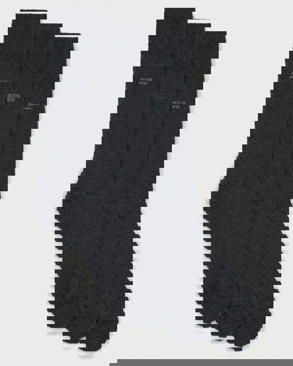 BOSS Orange 3 Pack RS Uni Socks NOS - Charcoal 012