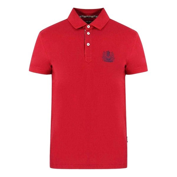 Aquascutum Mens Aldis Polo Shirt - Red