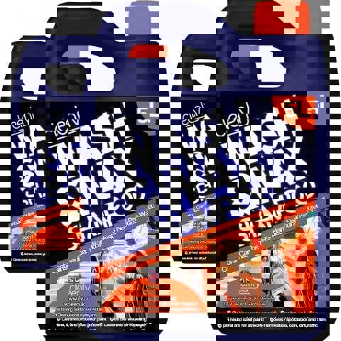 Cleenly Wash & Wax Car Shampoo 10L - with The World's Hardest Natural Protective Wax - pH Neutral