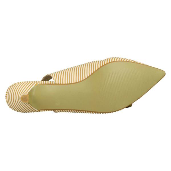 Savannah Ladies Savannah Striped Slingback Court Shoes