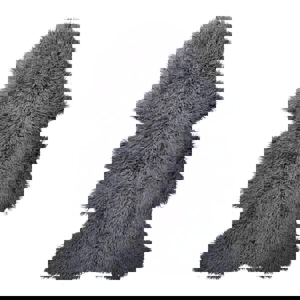 Back Country New Zealand Sheepskin | Long Wool Curly | 95 cm Steel