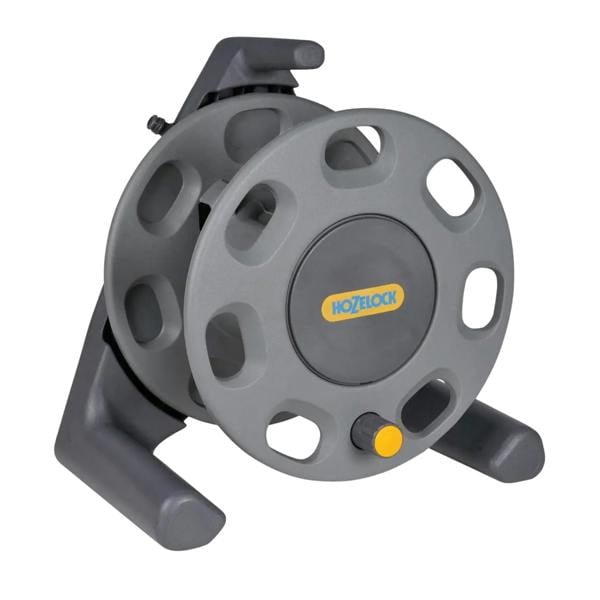 Hozelock Freestanding Compact Hose Reel - Grey/Yellow - 