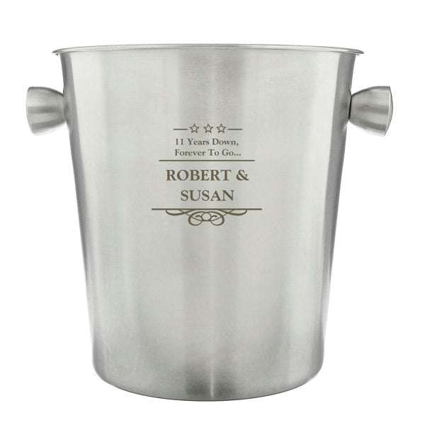Personalised Memento Company Personalised Stainless Steel Ice Bucket