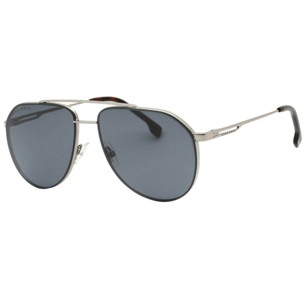 Hugo Boss Grey Lens Ruthenium Dark Silver Sunglasses