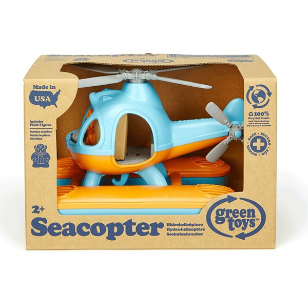 Green Toys Blue Seacopter, Made From 100% Recycled Plastic