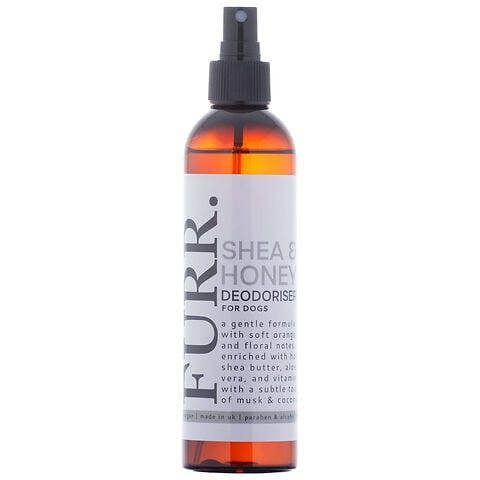 FURR Shea & Honey Dog Deodoriser 250ml Natural Odour Neutraliser with Plant-Based Enzymes Soothes & Nourishes Skin, Gentle & Vegan