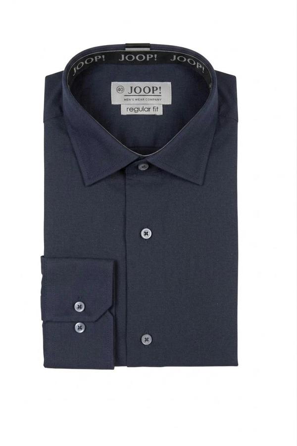 Men's Long Sleeve Button-Down Dress Shirt - Navy - TruClothing.com - 14