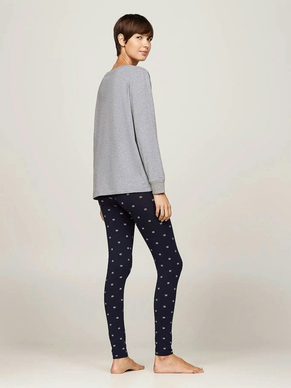 Tommy Hilfiger ORIGINAL Womens Legging Pyjama & Eye Mask Gift Set