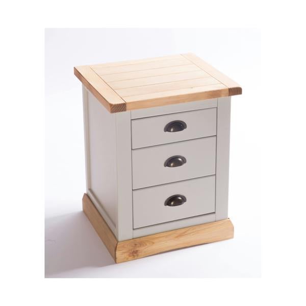 Cabinet Bits Bomporto 3 Drawer Bedside Table