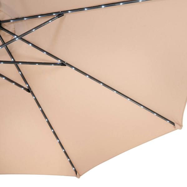 Jardi LED Tilt Parasol 2.7m – Beige