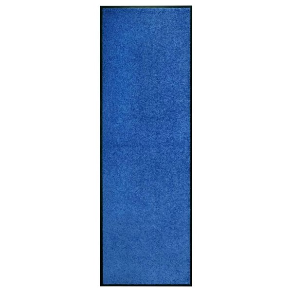 Berkfield Doormat Washable Blue 60x180 cm