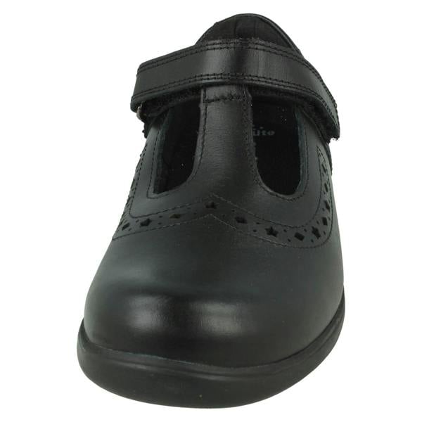 Start-rite Girls Start-Rite Diamond And Star Cut-Out T-Bar School Shoes Hope