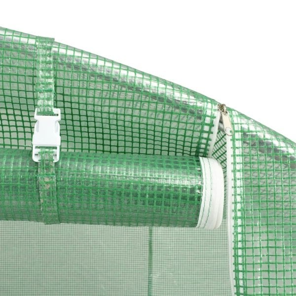 Berkfield Greenhouse with Steel Frame Green 10 m�__ 5x2x2.3 m
