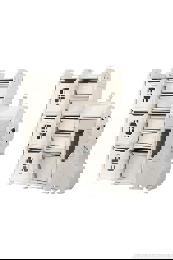 Living and Home Children's Landing Train Cute Toy Clothes and Books Storage Rack