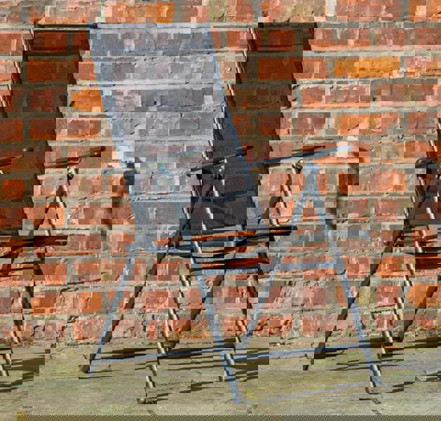 Samuel Alexander Outdoor 4 Person Round Glass Top Garden Dining Table Chairs With Green Banana Parasol and Base Set