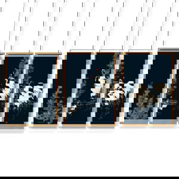 Living Room Gallery Wall | Set of 3 Asian Inspired Wall art Prints