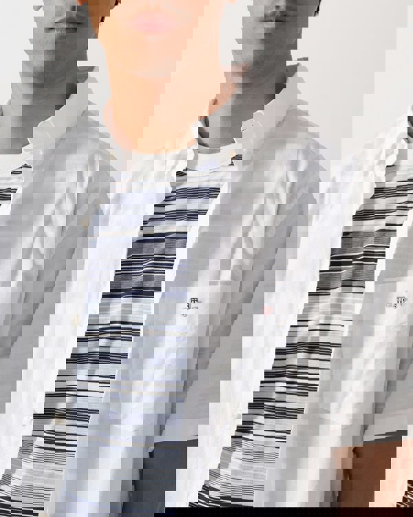 GANT Mens Regular Fit Short Sleeve Poplin Shirt - 110 White