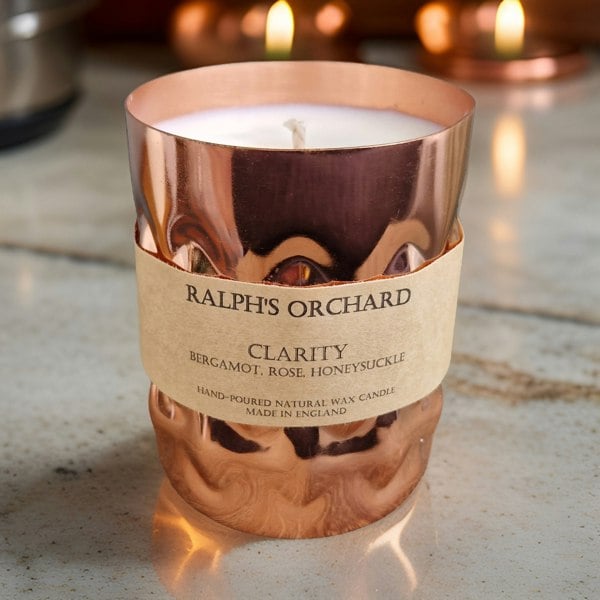tall copper candle