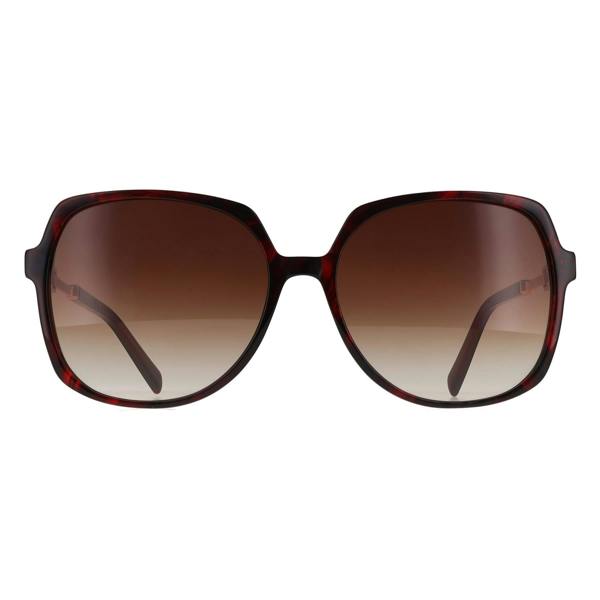 Karen Millen Sunglasses KM5065 237 Dark Red Horn Brown Gradient