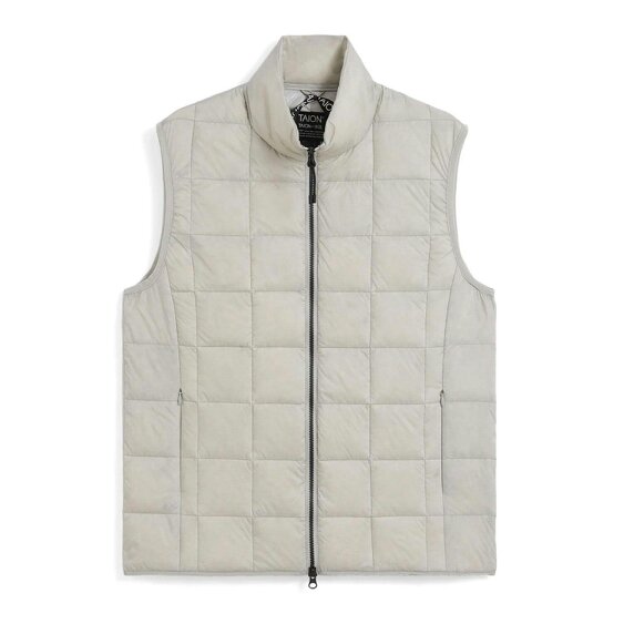 TAION Original High Neck Down Vest - Ice Grey