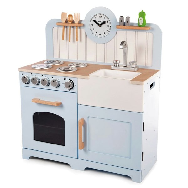 Tidlo Wooden Country Play Kitchen - Blue