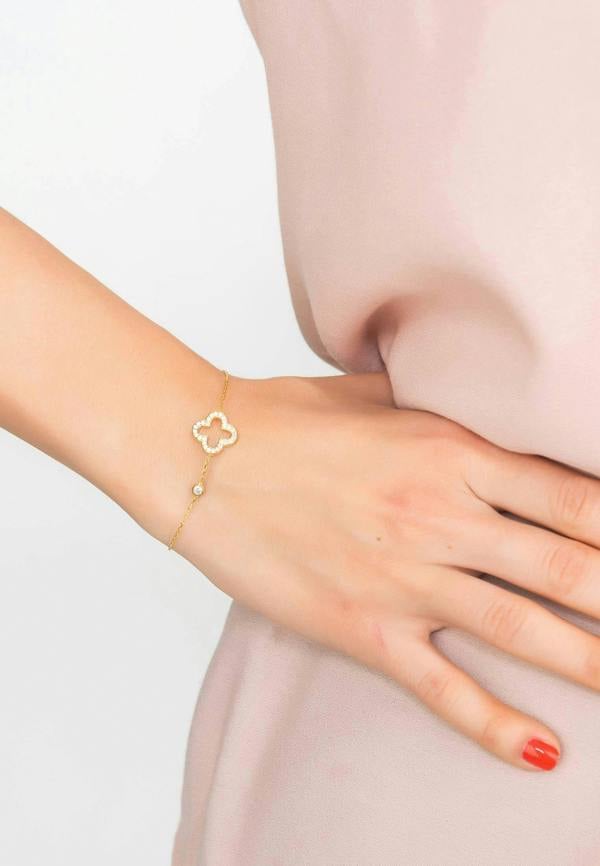 Open Clover Bracelet - LATELITA
