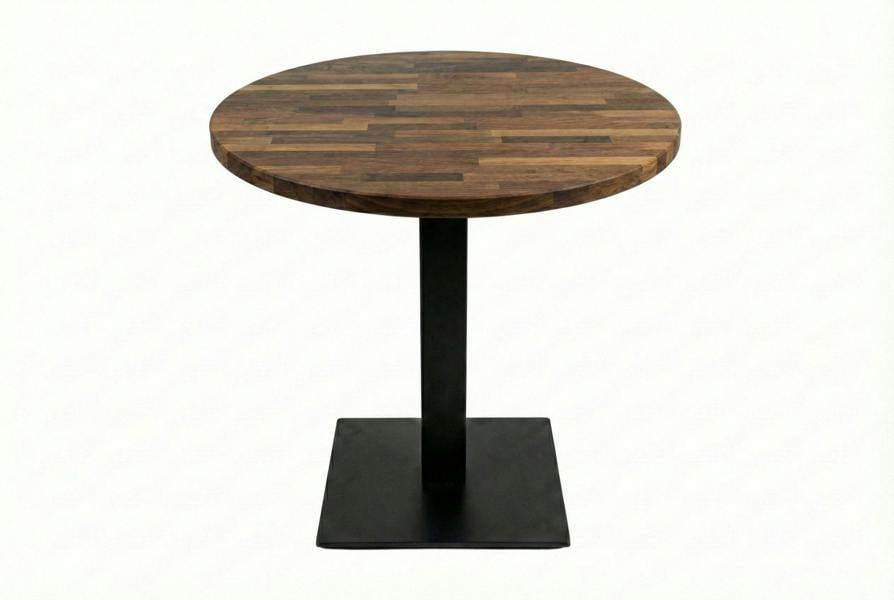 TRL Furniture Staved Walnut Round Pedestal Table (Table Top Only)