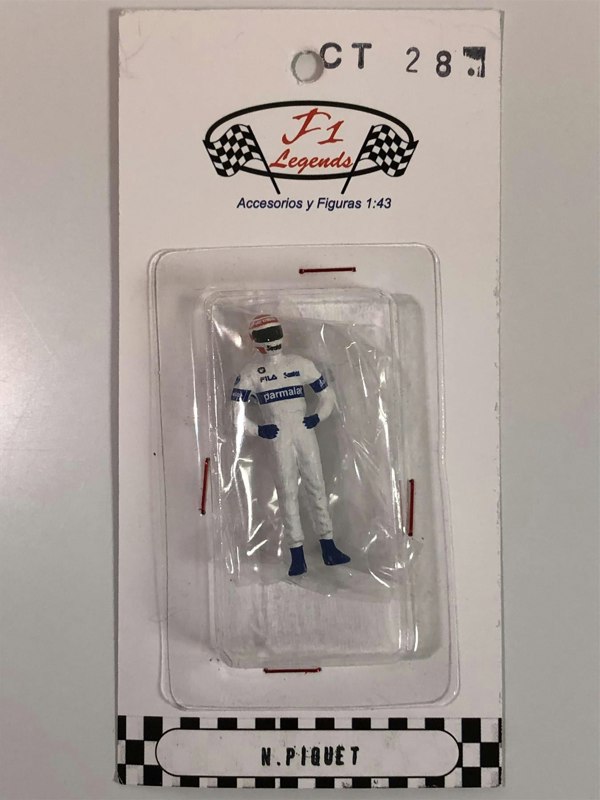nelson piquet 1:43 scale racing figure cartrix ct28
