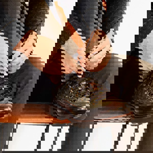 Embassy London Dartmoor - Green - Men's Leather & Suede Hiking Shoe