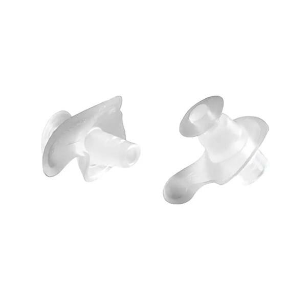 Clear Aquafeel silicone ear plugs for comfy noise reduction
