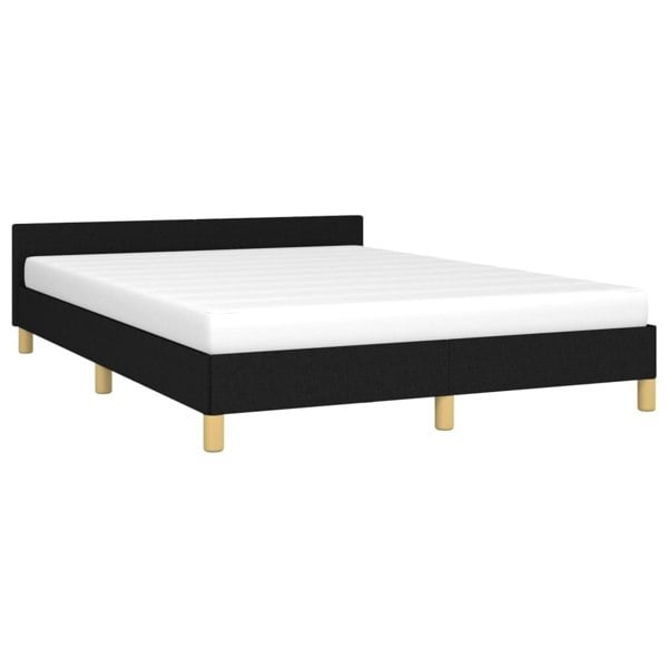 Berkfield Bed Frame with Headboard Black 180x200cm 6FT Super King Fabric