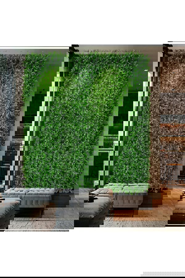 Living and Home 40Cm x 60Cm Artificial Eucalyptus Leaf Mixed Plant Hedges Wall Panel