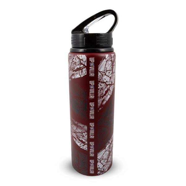 Aston Villa FC Print Water Bottle, Water Bottles, Sports, Gift