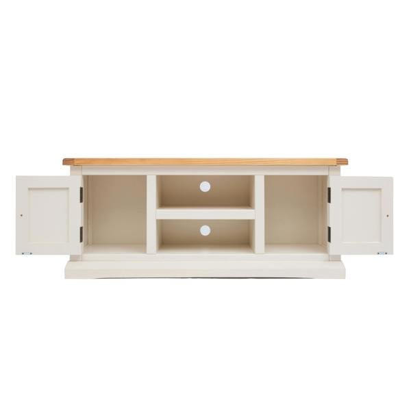 Cabinet Bits Castelli Off White 2 Door TV Cabinet Wood Knob