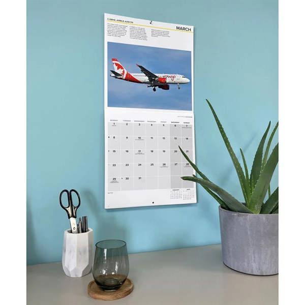 Flight, Modern Commercial Airliners Calendar 2027, Wall Calendars, Month To View, Transport, Gift