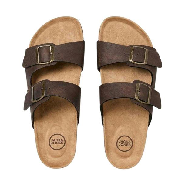 Jack And Jones Mens Flatform Slides - Java Brown - 