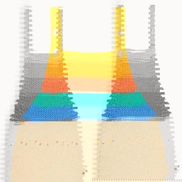 The Bonnie Mob Bubble - Rainbow Stripe Knit Romper