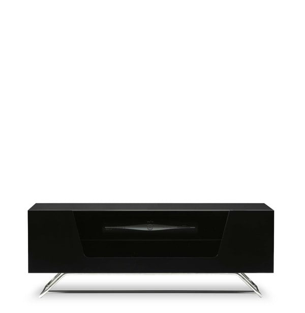 Dorel Home Chromium TV-Stand with 1 Flap Black CRO2-1000CB-BLK