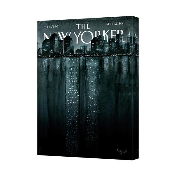 Benjamin Tate Design New Yorker City Skyline Canvas Art Print On Deep Wooden Frame