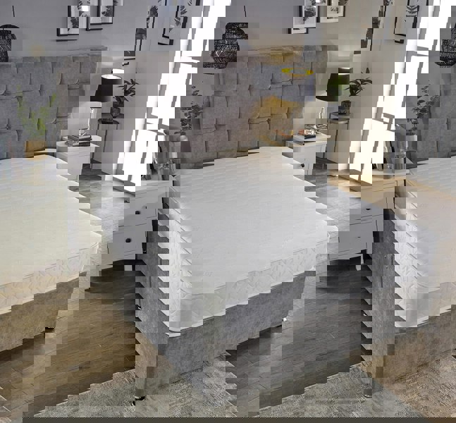 eXtreme Comfort Budget Memory Sprung Mattress - Quilted Cooltouch Straight Line Top Panel