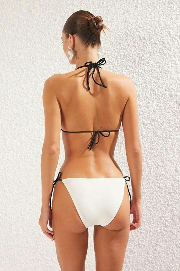 WOVCOR Triangle Padded Regular Waist Bikini Set with Bow Detail