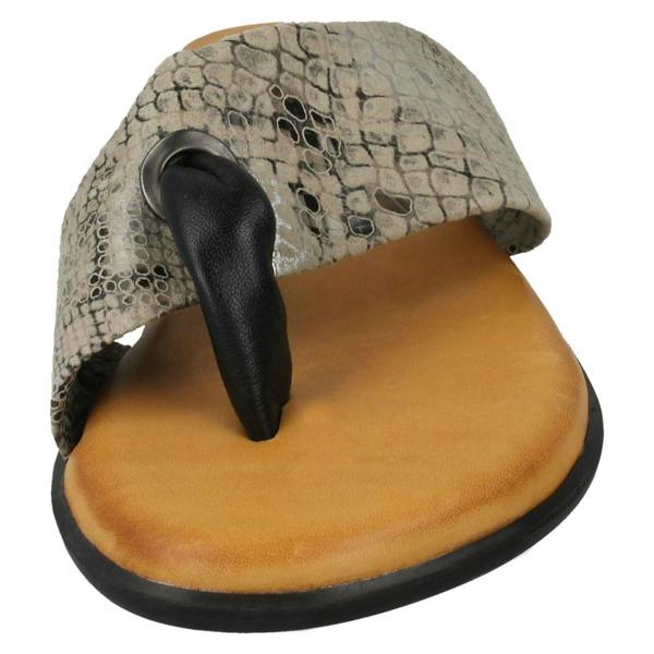 Leather Collection Ladies Leather Collection Toepost Sandals