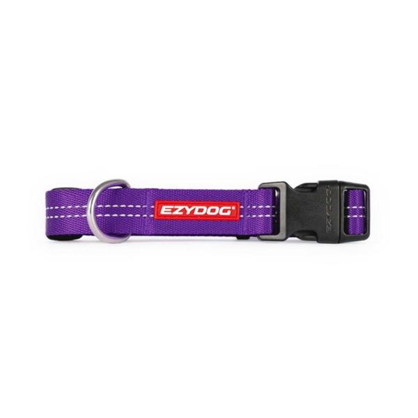 EzyDog Essential Adjustable Dog Collar in Purple