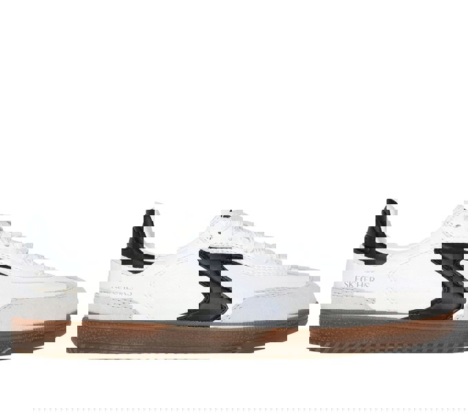 Skechers Hotshot Kickoff Leather Women's White/Black Trainers