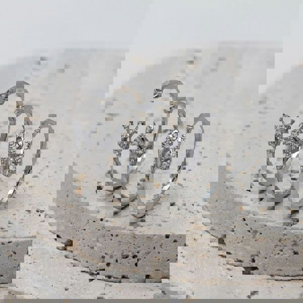 Say It With Taurus Ring with CZ Stones - Silver Plated