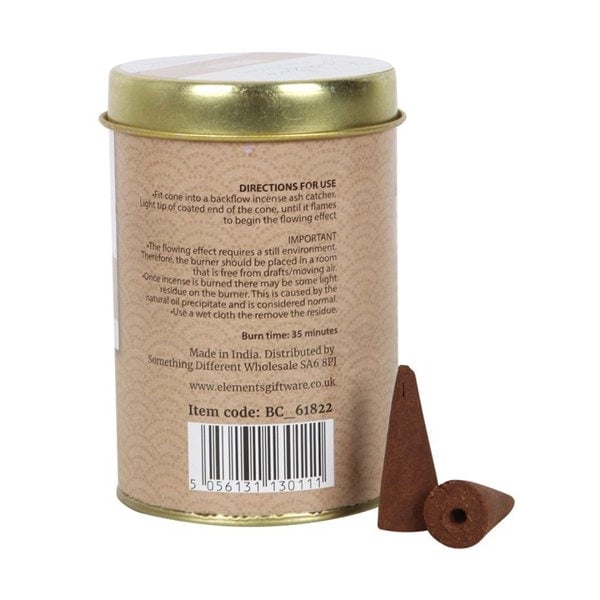 Serano 6 Tins of  Elements Vanilla Jumbo Backflow Cones
