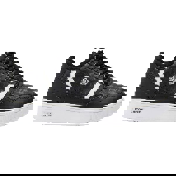 Lacoste Kids T-Clip Touch Fastening Trainers - Black/White